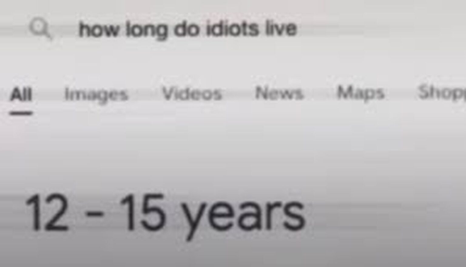 Idints A joke goes viral: How long do idiots live? - News Republic
